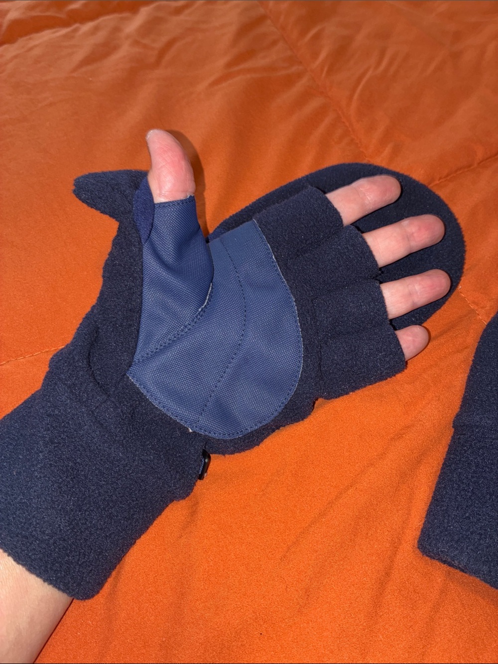 Brooklyn Navy Knit Beanie with Matching Reebok Navy Mittens - Picture 6 of 6
